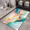 Light Luxury Marble Diatom Mud Mat Bathroom Toilet Toilet Into The Door Absorbent Non-slip Quick Dry Mat