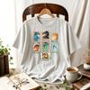 Wings of Fire Dragon Tribes Stamp Art TShirt Pyrrhia Dragons Cartoon Stamp Graphic Wings of Fire Book Series Fandom Casual Tops