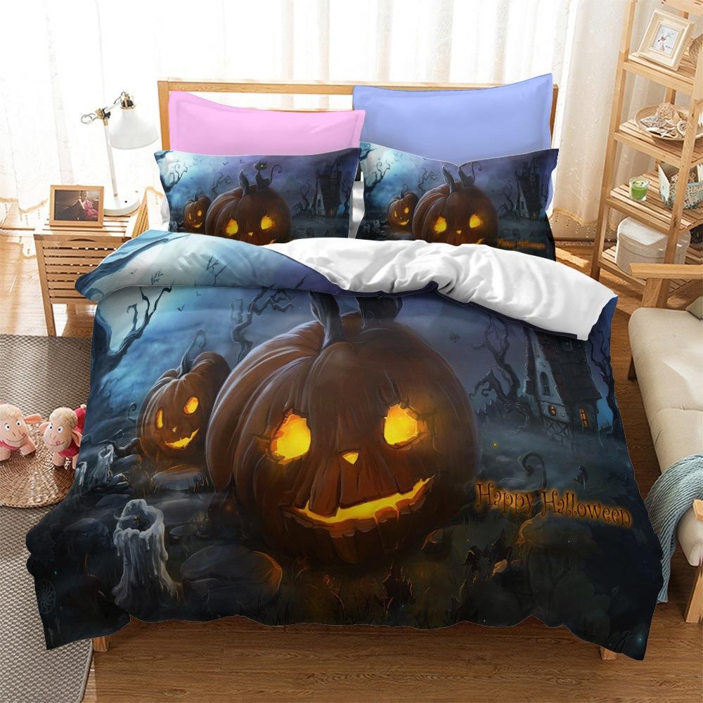 Halloween Series Bedding Three-Piece Home Textile Kit