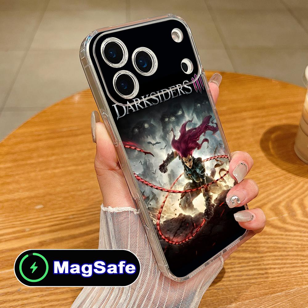 Игровой чехол для мобильного телефона Darksiders для iPhone 17 16 15 14 13 12 11 Air Pro Max Plus Mini Magsafe Прозрачный Цветной Чехол Красивый