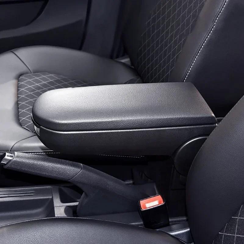 1PC Leather Car Armrest Latch Lid Center Console Cover Protector Cap For VW Jetta Golf 4 MK4 BORA Passat B5 Beetle Polo 6R 9N