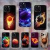 Спортивное оборудование Чехол для телефона с баскетбольным мячом Для iPhone,14,13,XR,SE,12,15,Pro,Max,Plus,11,17,16,X,XS,Mini Прозрачный Мягкий Чехол
