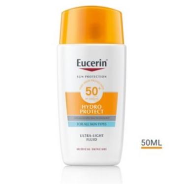 Eucerin Солнце Лицо Гидро Защита Ультра-Легкий Флюид SPF50+ (50 мл, 10 мл)