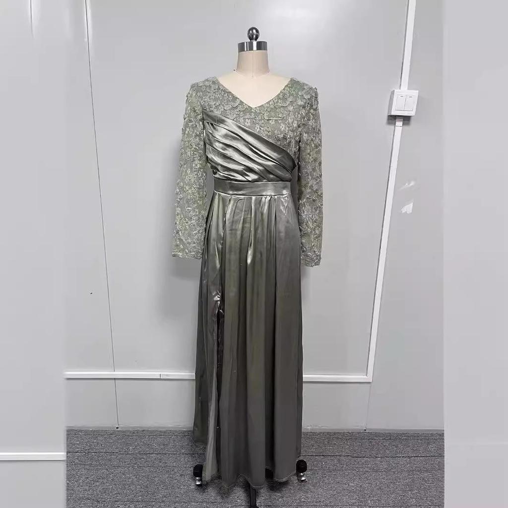 2025 Вечернее платье без бретелек с оборками и кружевом миди с завышенной талией красного, черного и зеленого цвета