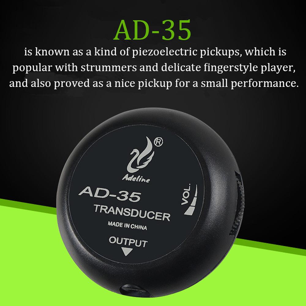 AD-35 Mini Sound Pick-up Piezo Amplifier Transducer Stick Piezo Pickup for