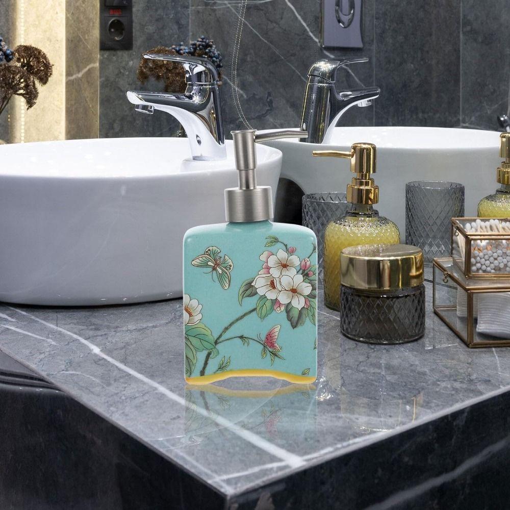 Refillable Hand Soap Dispenser Chinese Style Lotion Pump Bottles Shampoo Container  Home