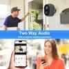 S1B Tuya Smart Life APP Battery Powered IP65 Outdoor WIFI 3MP Surveillance Siren CCTV PIR Motion Detect Camera Alexa Google