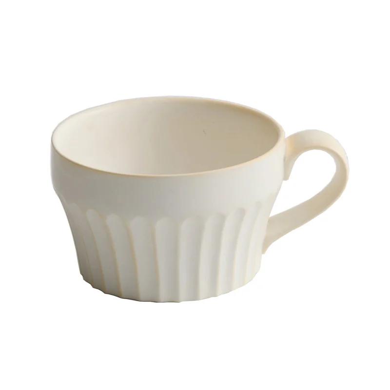 Творческая керамическая кружка Японская ретро-кофейная чашка Завтрак Молоко Овсянка Чашки Суповая чашка для офиса Чайная чашка Эспрессо Кружка Посуда для напитков