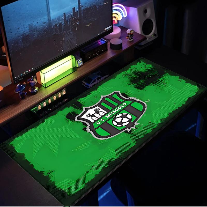 Sassuolo Football Crest Design Mouse Pad, Rubber Base, Mouse Pad for Gamers and Office Use, Gaming Desk , Easy To Clean Mat Christmas fan gifts