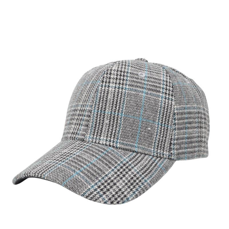 Women's Houndstooth Baseball Cap - Spring and Autumn Outdoor Sunshade Hat with Curved Brim Perfect for Casual Daily Wear and Sun Protection