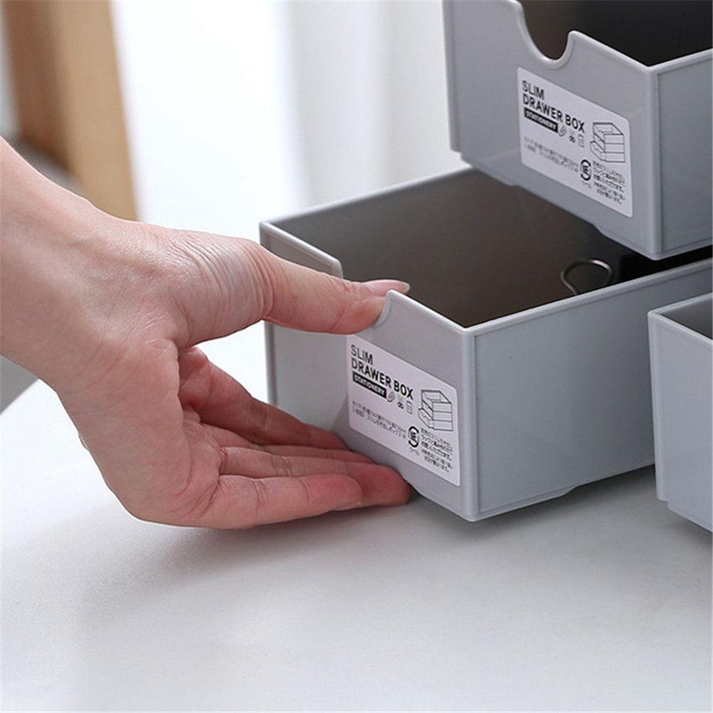 Ящики для хранения в шкафу Настольный ящик для хранения Косметическая полка Органайзер для канцелярских товаров в офисе Тип ящика