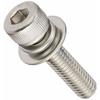 TRUSCO Hex Socket Mounting Bolt, Stainless Steel P-3, Size M5 X 20, Pack of 11, B078-0520