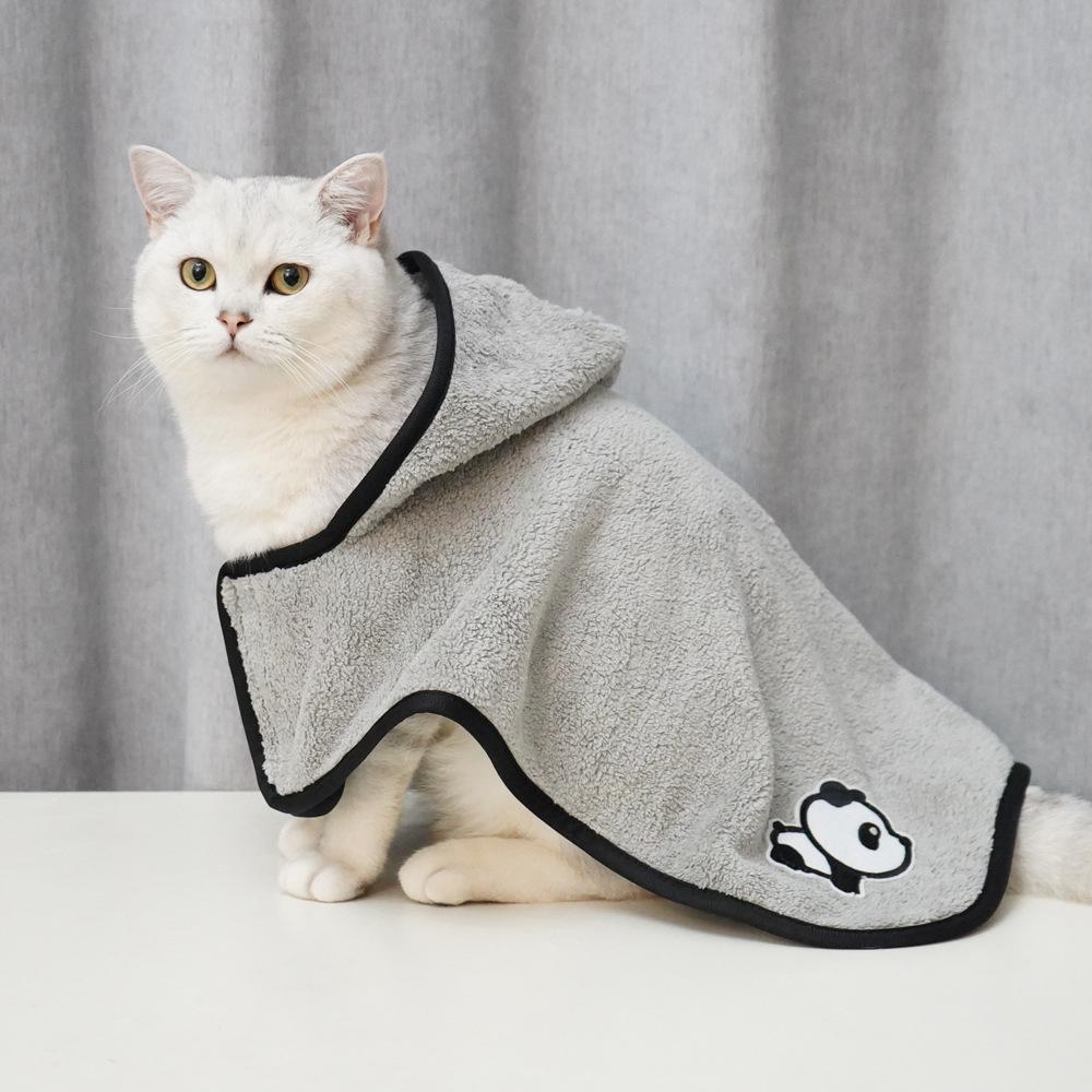 Питомец это абсорбирующий халат для питомца быстросохнущий коралловый флис вышитый собачий повседневный халат