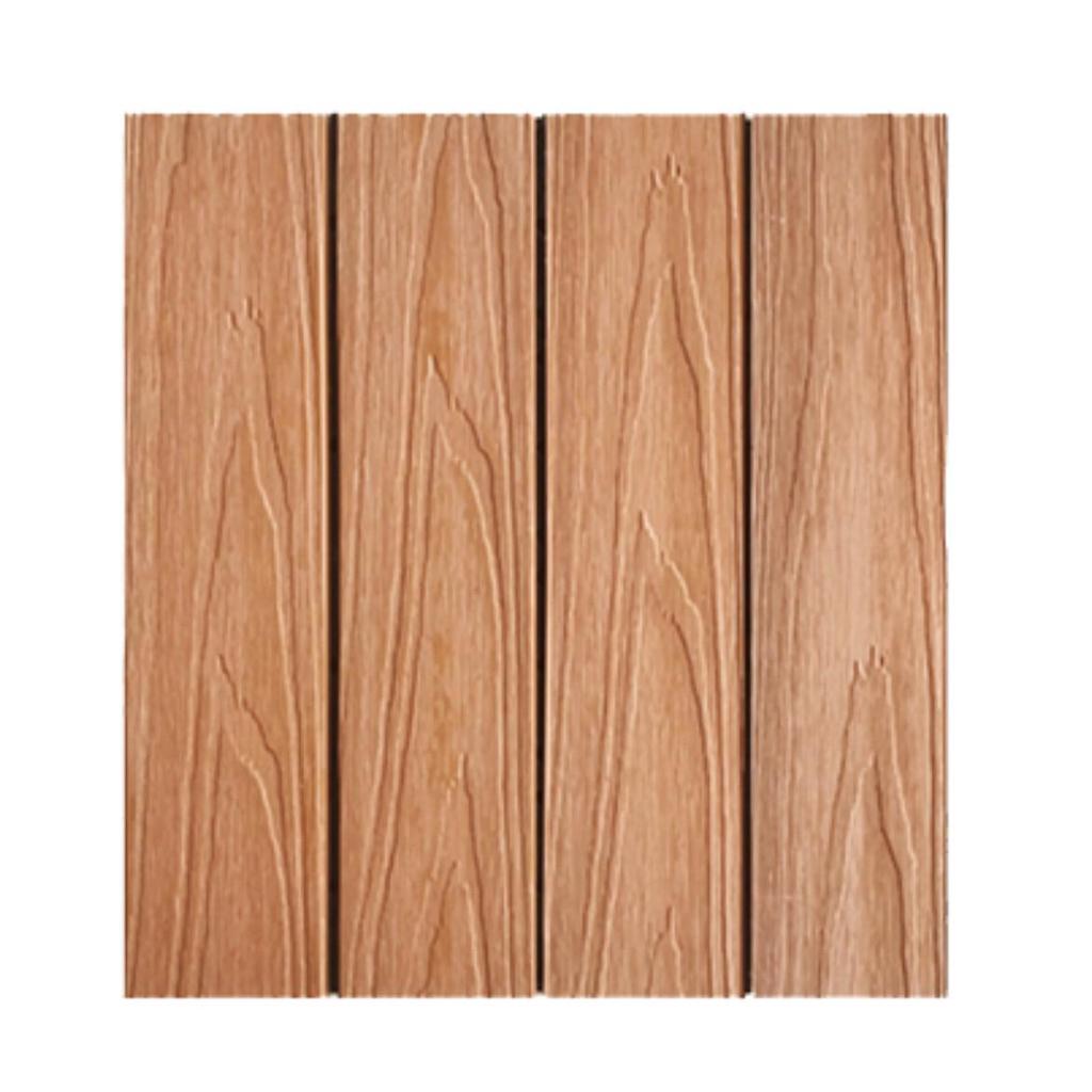 Нескользящий уличный пластиково-деревянный паркет для балкона, сада или внутреннего двора