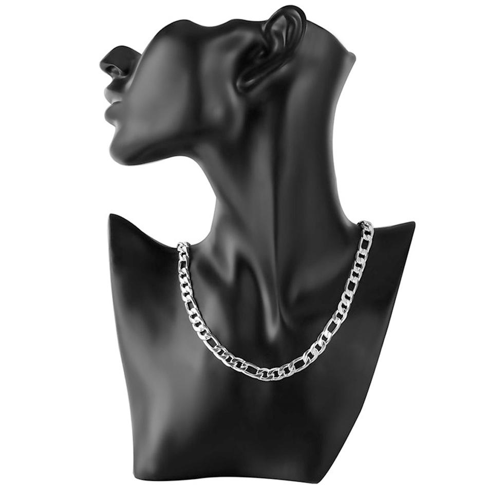 Твердое ожерелье из штампованного серебра 925 пробы для мужчин, классическая кубинская цепочка 12 мм, 18-30 дюймов, подвеска, высокое качество, модные ювелирные изделия, свадьба