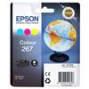 Cartouche D'encre EPSON Multipack 267 - Globe - Cyan, Magenta, Jaune - Capacité Standard 200 Pages