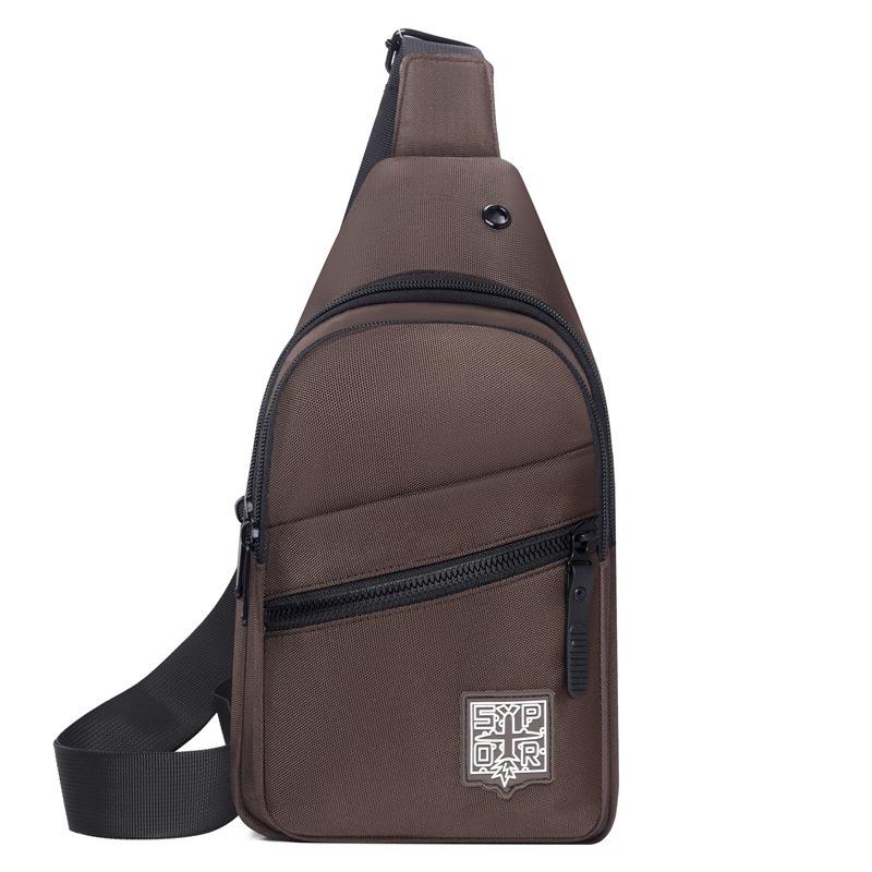 Мужская нагрудная сумка высококлассная большая вместимость на плечо спортивная и повседневная универсальная трендовая нагрудная сумка-мессенджер