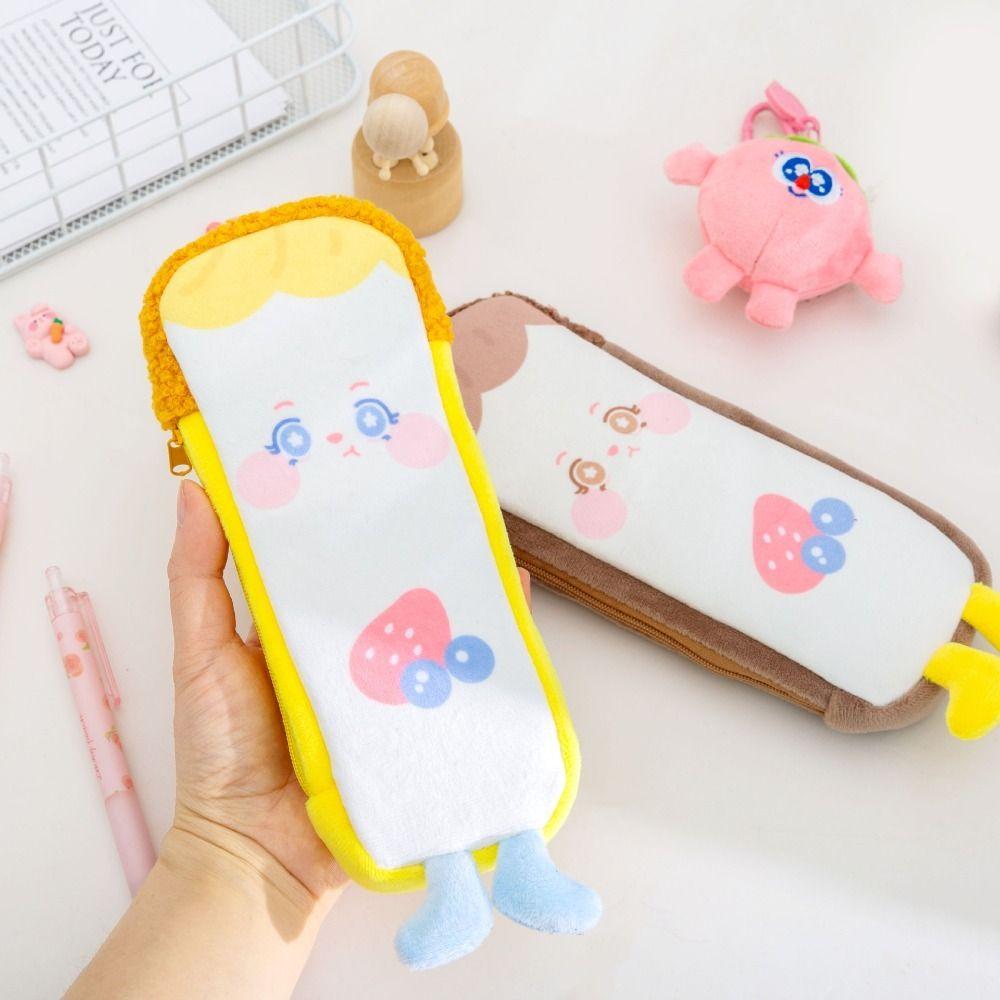 Bags Large Capacity Korean Style Pencil Pouch Comestic Bag Stationery Bag Cartoon Pencil Case