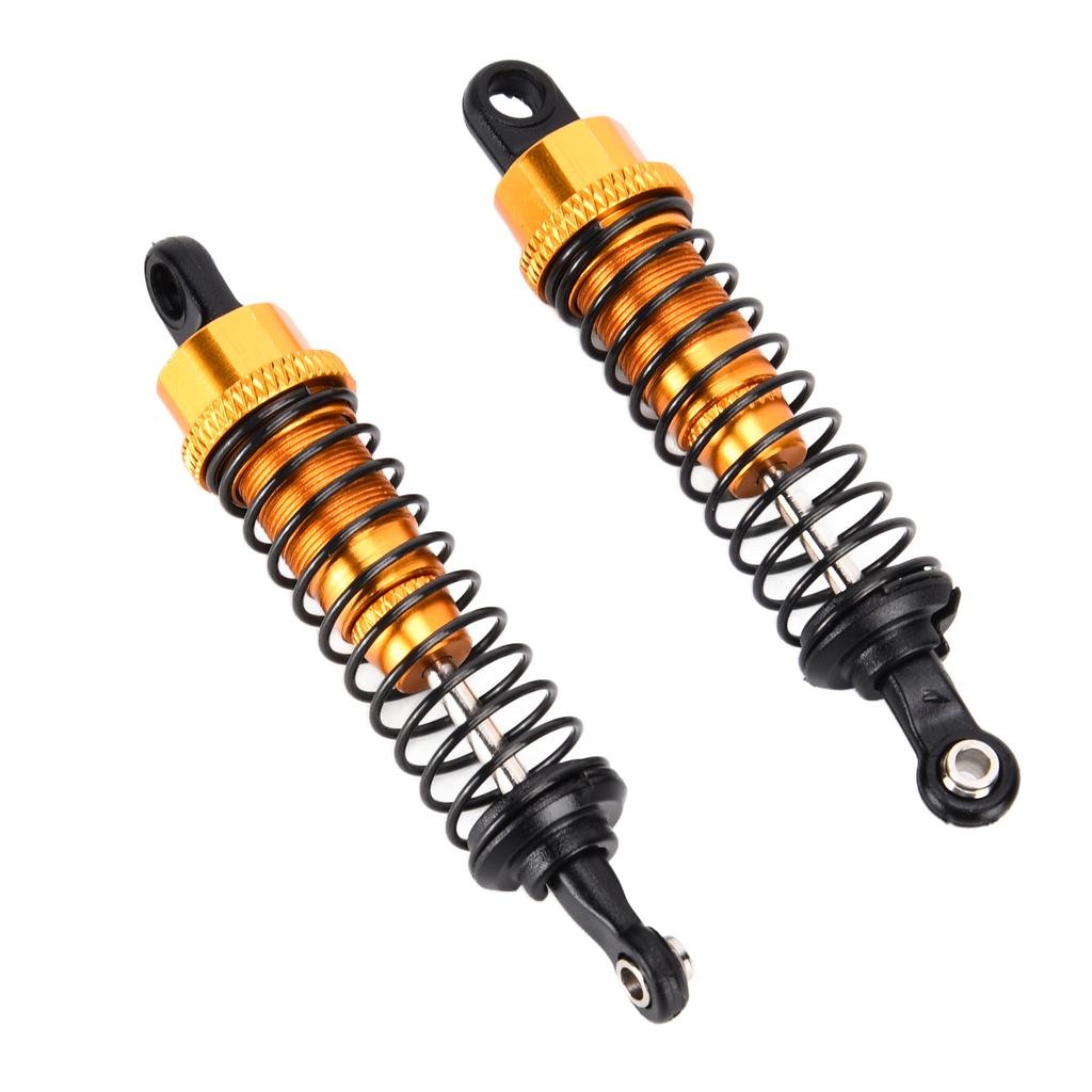 2pcs RC Car Shock Absorber 1 16 Front Rear 73mm Length Aluminum Alloy Model Truck DamperSilver