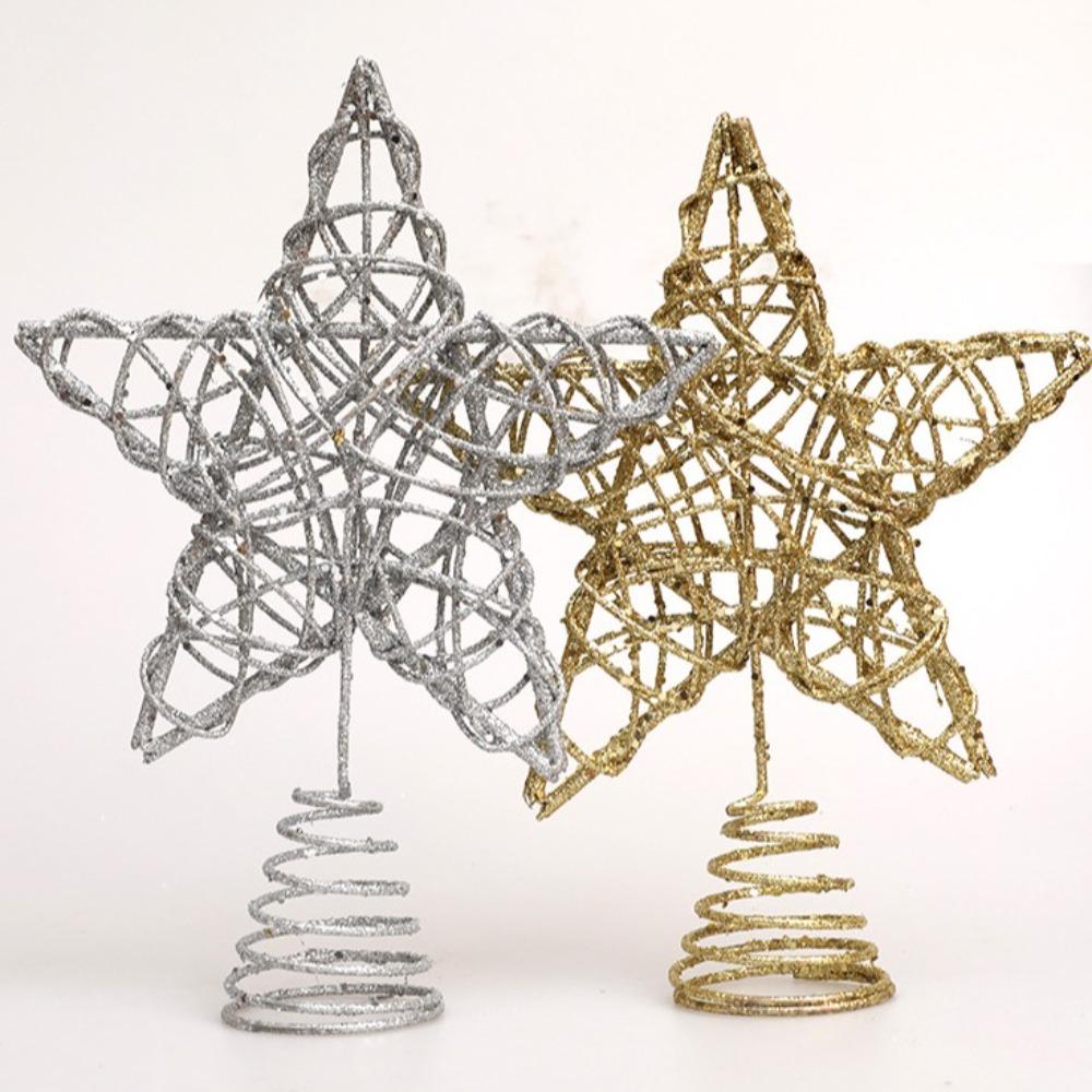 Поделки Рождественская елка Топ Звезда Украшения для вечеринки Украшения для елки Новые украшения для рождественской елки
