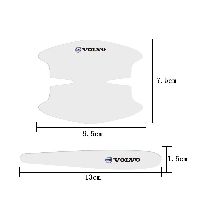 Car Sticker Door Handle Bowl Scratch Protective Sticker For Volvo C40 V60 V40 XC90 S60 C30 XC60 V50 V70 S90 XC40 S80 V90 S40 S90