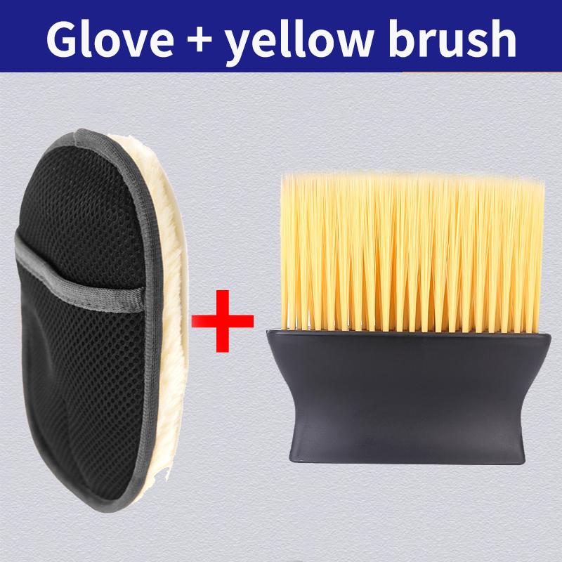 Стайлинг автомобиля, шерстяные, мягкие перчатки для мытья автомобиля, щетка для чистки, мойка мотоцикла, средства по уходу, плюшевые перчатки для мойки автомобиля