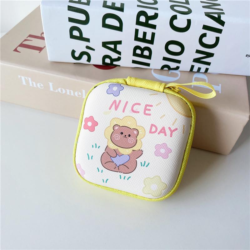 9,5*13,3 см коробка для наушников на молнии кабель для передачи данных зарядная линия кабель чехол для хранения сумка для женщин и девочек помады карты коробка для хранения монет