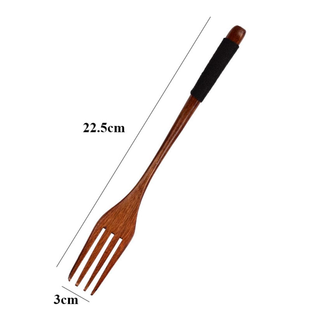 Натуральная деревянная вилка ручной работы, набор для ужина, высококачественная посуда, вилка для хлопьев, кухонные аксессуары