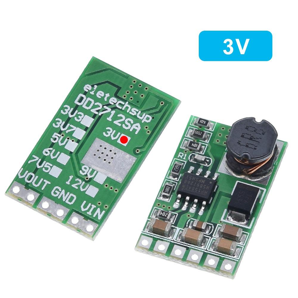 DD2712SA 3.5A DC-DC Converter Module Buck Step-Down Voltage Regulator Board 4.5V-27V to 3V 3.3V 3.7V 5V 6V 7.5 9V 12V