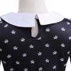 Children's long-sleeved skirt Adams family cosplay girls lapel mid-length dress