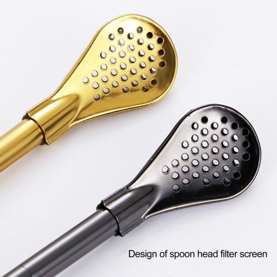 Трубочки для питья чая, ложка-фильтр, разноцветная нержавеющая сталь с щеткой, даже сетка, многоразовый инструмент для чая из тыквы