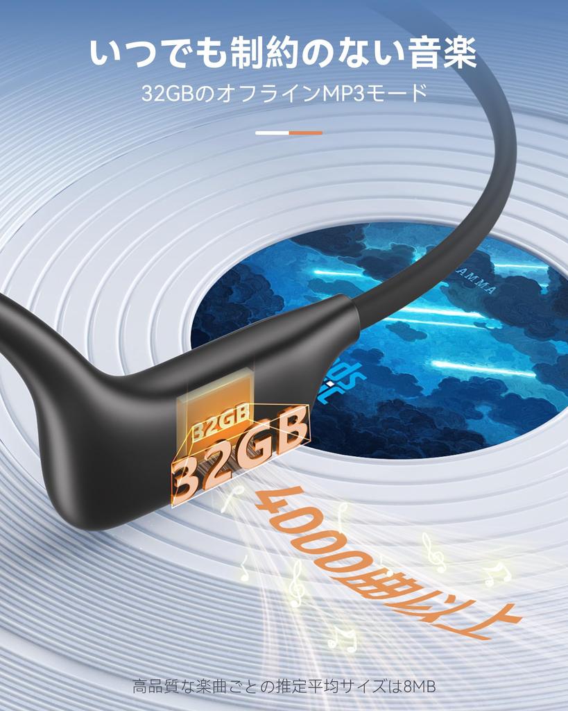 DEMICEA открытые наушники с костной проводимостью 32 ГБ с водонепроницаемостью IP68 8 часов беспроводные Bluetooth-наушники, наушники, встроенный MP3, микрофон, и