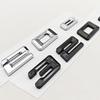 AAAOQ1 3D ABS Chrome Car Letters Logo 320e Rear Trunk Badge Emblem Sticker For BMW 3 Series EV 320e Auto Tail Marking Accessories
