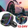 Bluetooth 5.0 Car FM Transmitter PD30W QC3.0 Type-C Player Light Ambient 3.1A MP3 USB Charger D J9I3