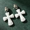 Винтажные Серьги-Гвоздики Черная Серия Игла из Серебра 925 Минималистичные Высококлассные Аксессуары с Индивидуальностью для Женщин