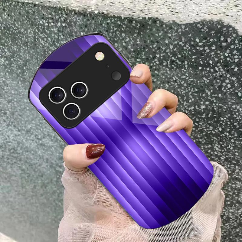Коричневый нежный градиент Для iPhone 17 16 15 14 Pro 13 Plus 12 mini 11 Pro Max XR X S 7 8 Эллиптический закаленный стеклянный чехол для телефона