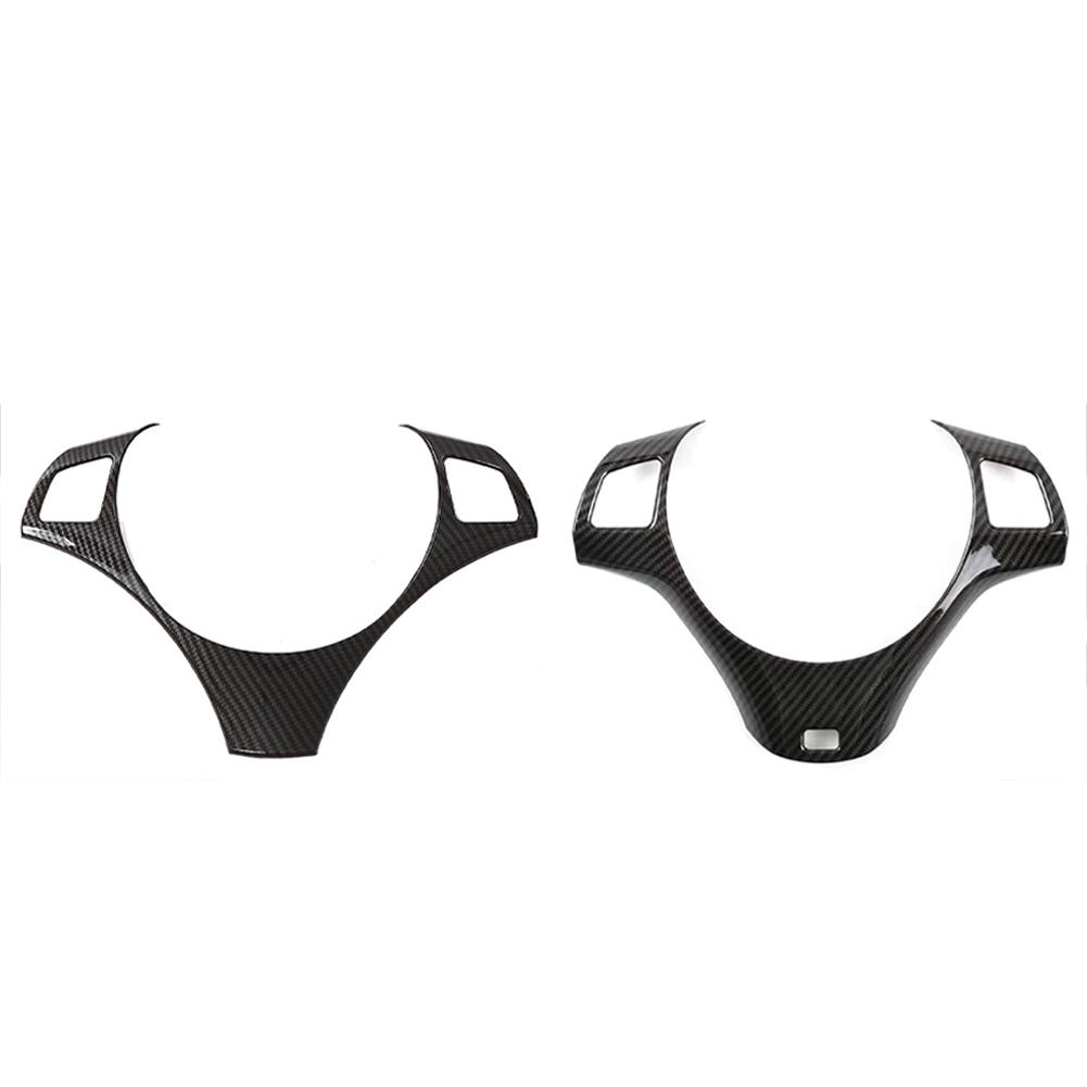 Углеродное волокно, панель рулевого колеса автомобиля, декоративная крышка, накладка, литая наклейка для BMW 1 3 серии E87 E90 E92 E93 2005-2012