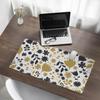 Protective Decorative Mat for Office Table, Floral Retro Pattern, 90x45 cm