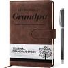 Dad I Want to Know Your Life Story Leather Journal (Hardcover) - Birthday Gifts for Dad - Guided Legacy Journal to Share His Life Story - Ideal Gifts