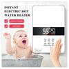 6000 Вт Мгновенный нагрев Электрический водонагреватель Светодиодный дисплей Быстрый нагреватель Бытовой Регулировка температуры + Душевая насадка
