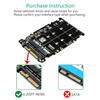 M.2 SSD To U.2 Adapter 2in1 M.2 NVMe and SATA-Bus NGFF SSD To PCI-e U.2 SFF-8639 Adapter PCIe M2 Converter for Desktop Computers