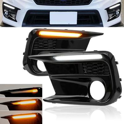 1 комплект светодиодных дневных ходовых огней DRL, последовательные указатели поворота, противотуманные фары, совместимые с Subaru WRX/WRX STI 2018-2021
