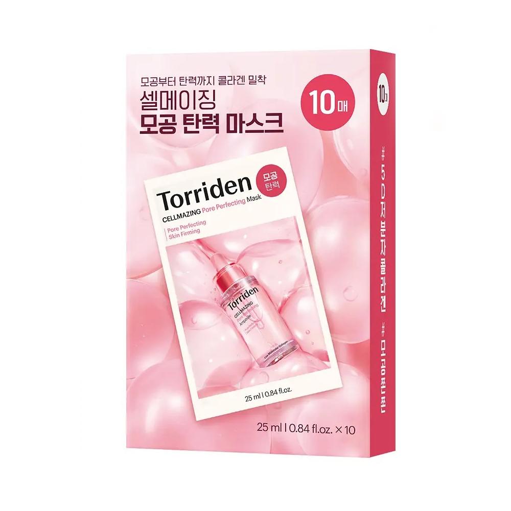 TORRIDEN Набор тканевых масок (10 Листов × 4 Типа) – Увлажнение / Успокаивающее с центеллой / Осветление / Уход за порами