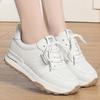 Fashion Spring Autumn Casual Soft Sole Lace-Up Small White Shoes All Match Sports Shoes Light Ladies Casual Board Shoes Mother Shoes