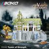European Elf City Building Blocks Set Nine-in-one Giant Palace Models Bricks Desktop Decoration Diy Toys For Kids Holiday Gifts