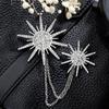 Baroque Rhinestone Pearl Corsage Necklace Brooch - Retro British Court Suit Accessory