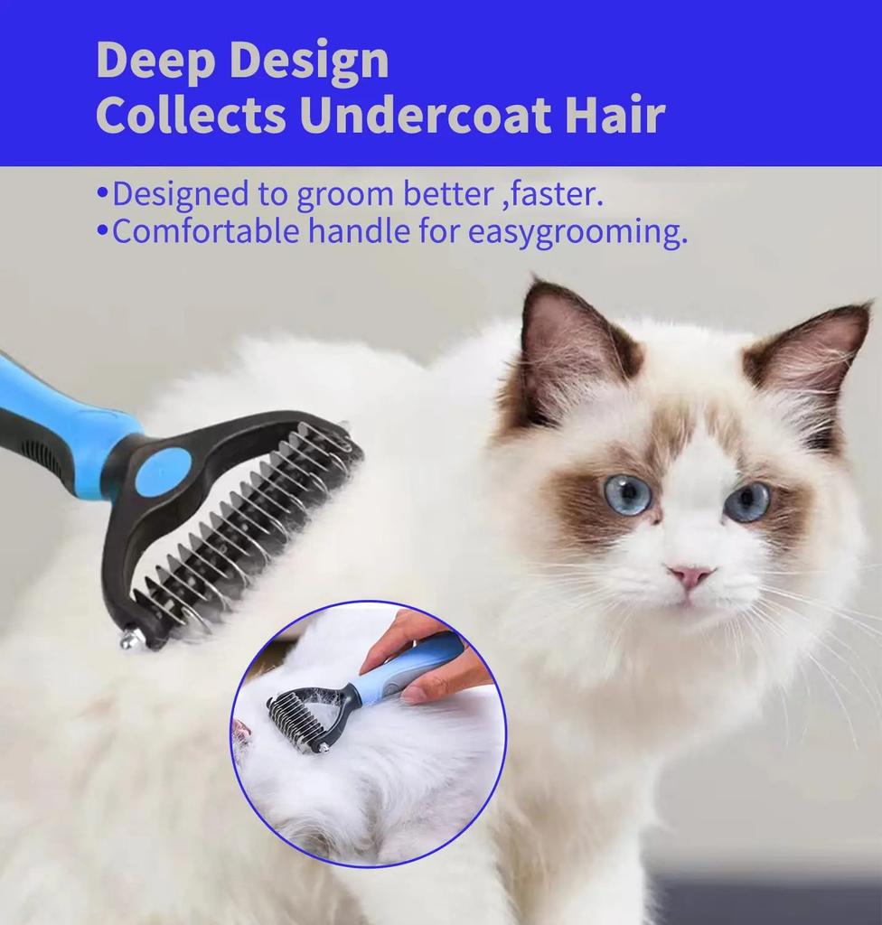 Multifunction Pet Deshedding Brush Dog Hair Remover Pet Fur Knot Cutter Puppy Cat Comb Brushes Dogs Grooming Shedding Supplies