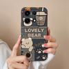 For Infinix Note 30 Smart 7 Plus Hot 30 Itel A60s S23+ P40+ Tecno Spark 10 Phone Case Cover Cute Bear Matte Soft Silicone Shockproof Shell Bumpers