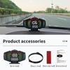 G18 HUD Проекционный дисплей Спидометр GPS Уклономер Часы Компас с сигнализацией превышения скорости Сигнализация расхода топлива Автомобильные аксессуары