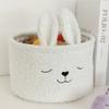 Plush Sundries Storage Baskets Rabbit Ears Toys Storage Soft Organizer Bag